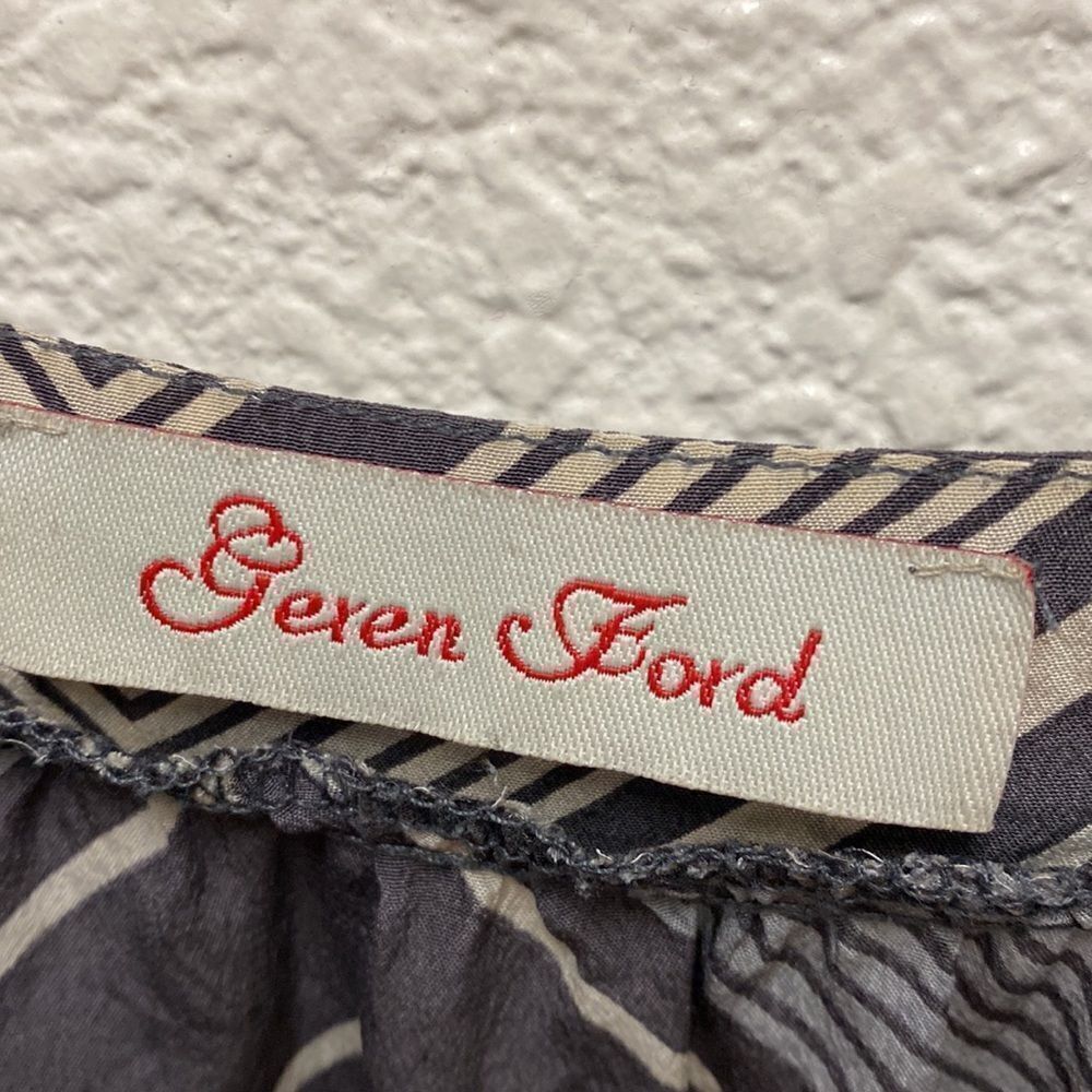 Geren Ford Silk Chevron Camisole Medium - Picture 2 of 5